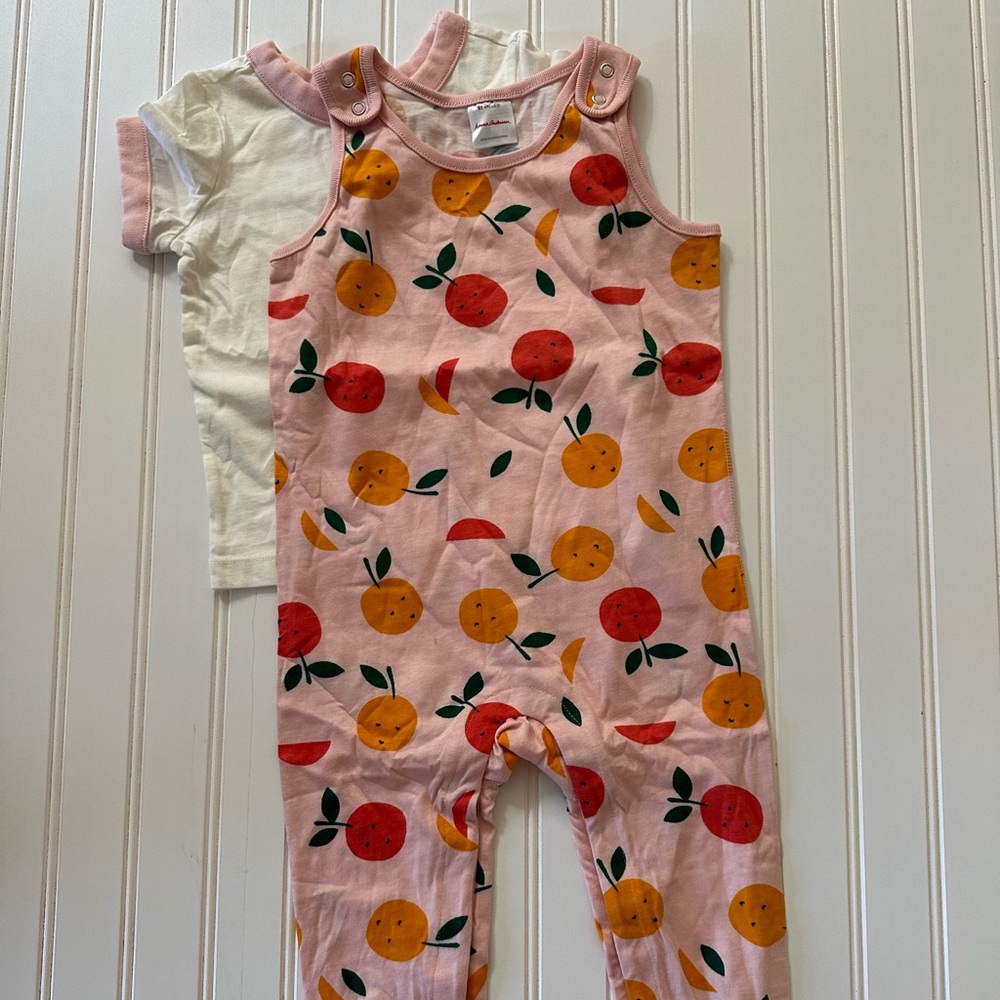 NWOT Hanna Andersson Overall & Tee Set